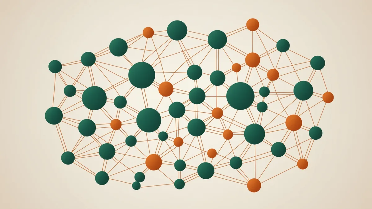 Abstract network map